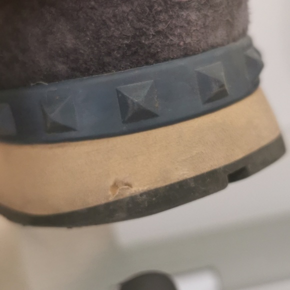 Valentino navy blue denim and leather Rockstead sneakers European s10 - Picture 10 of 12